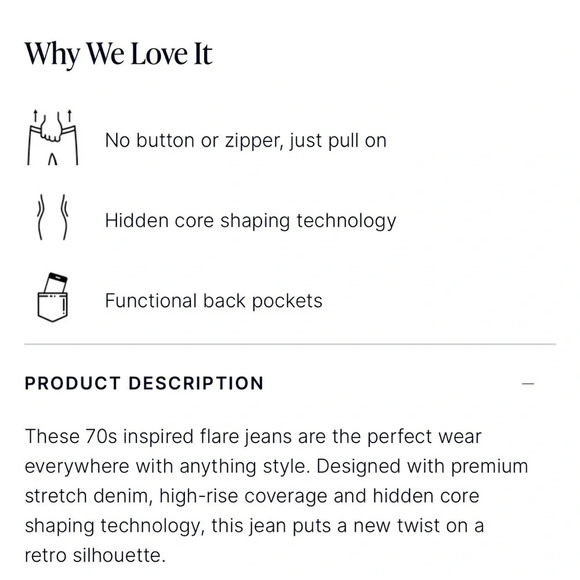 Spanx Wide Leg Jeans in Midnight Shade size Large - Picture 7 of 15